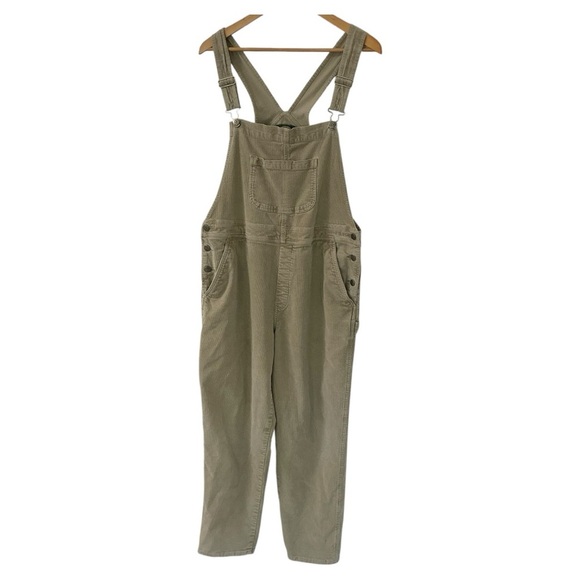 CABELA’S WOMENS CORDUROY TAN OVERALLS SIZE M - Picture 1 of 3